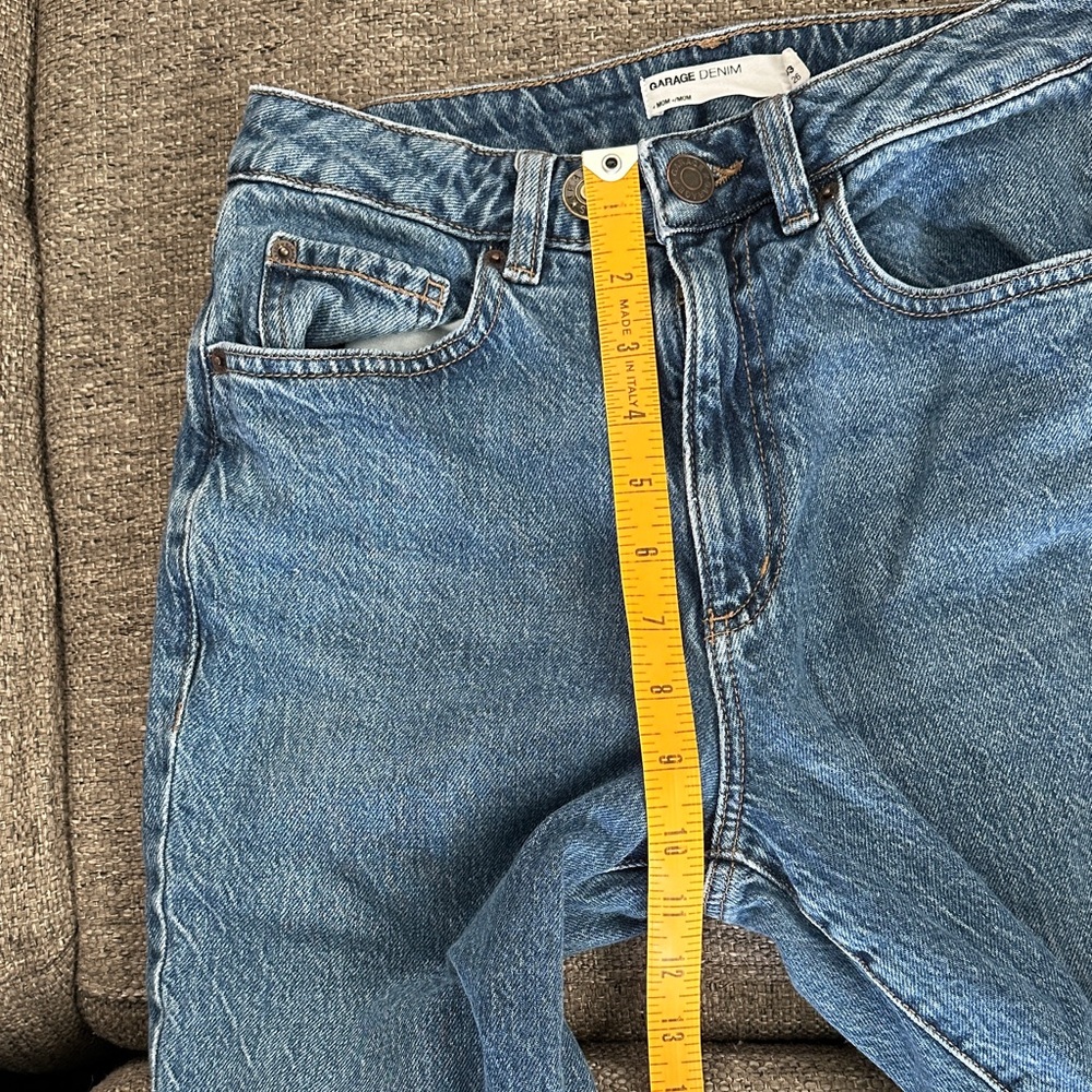 Garage Denim Blue Mom High Rise Jeans Size 3 - Picture 6 of 8